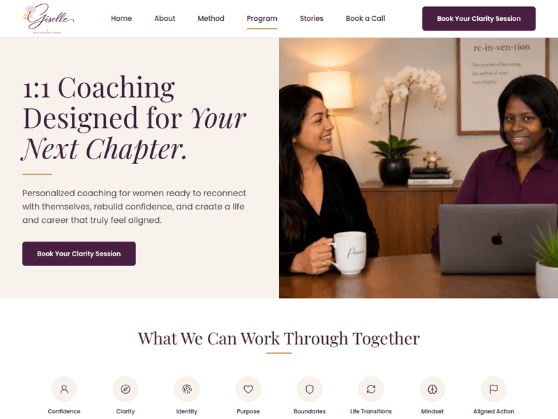 Coaching programs page